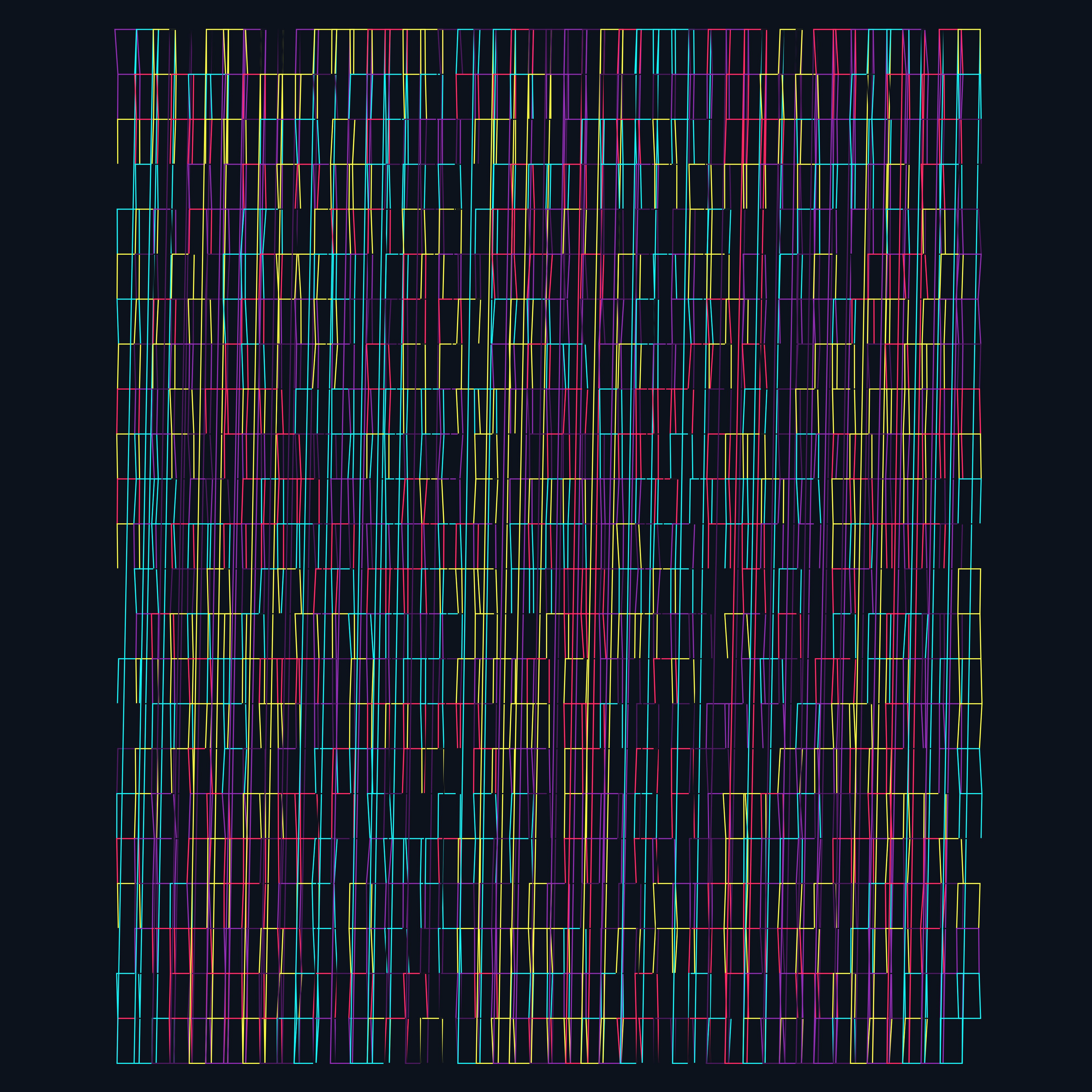 Experiments with step drawing and vertex connections
