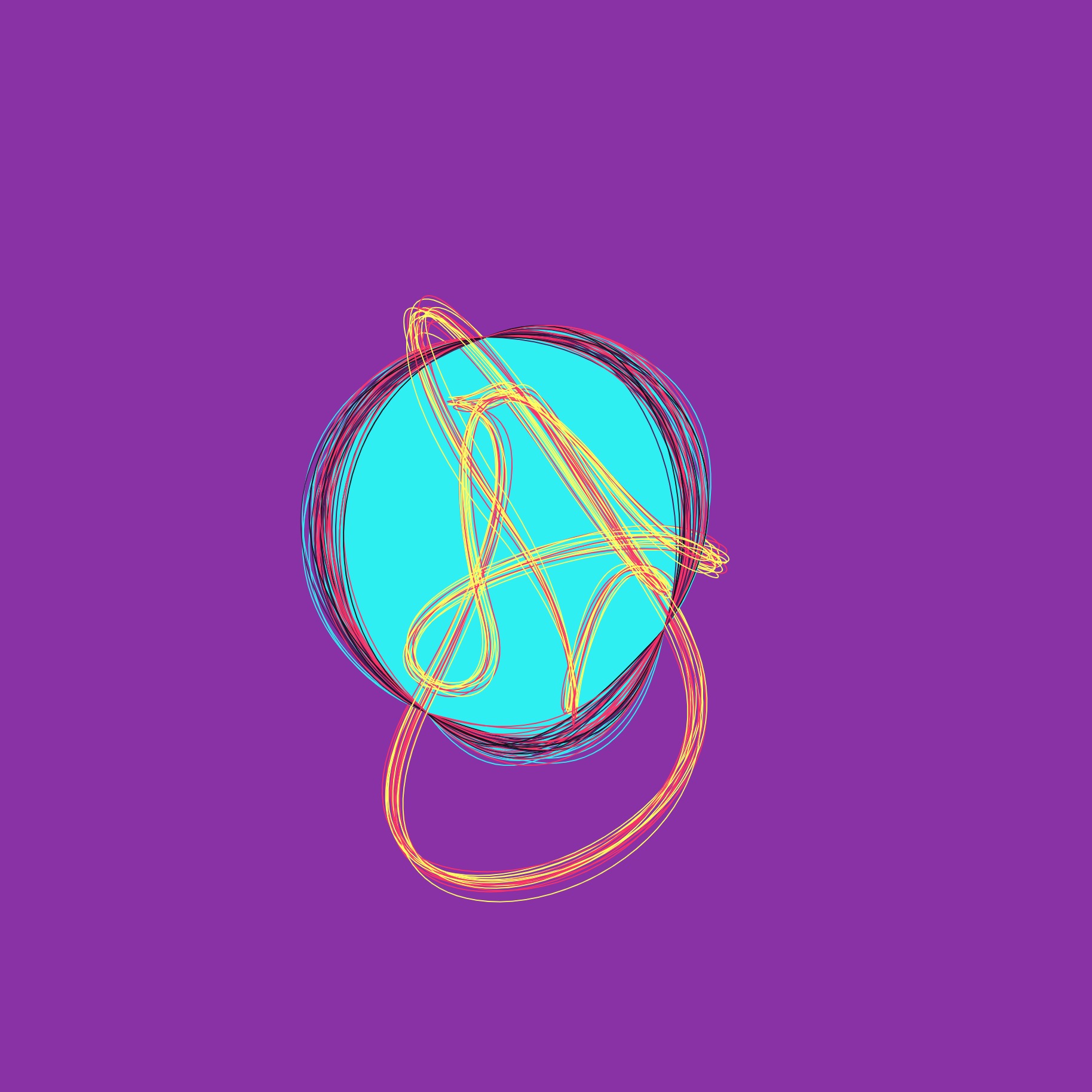 New iteration with multiple lines drawn alongside initial paths