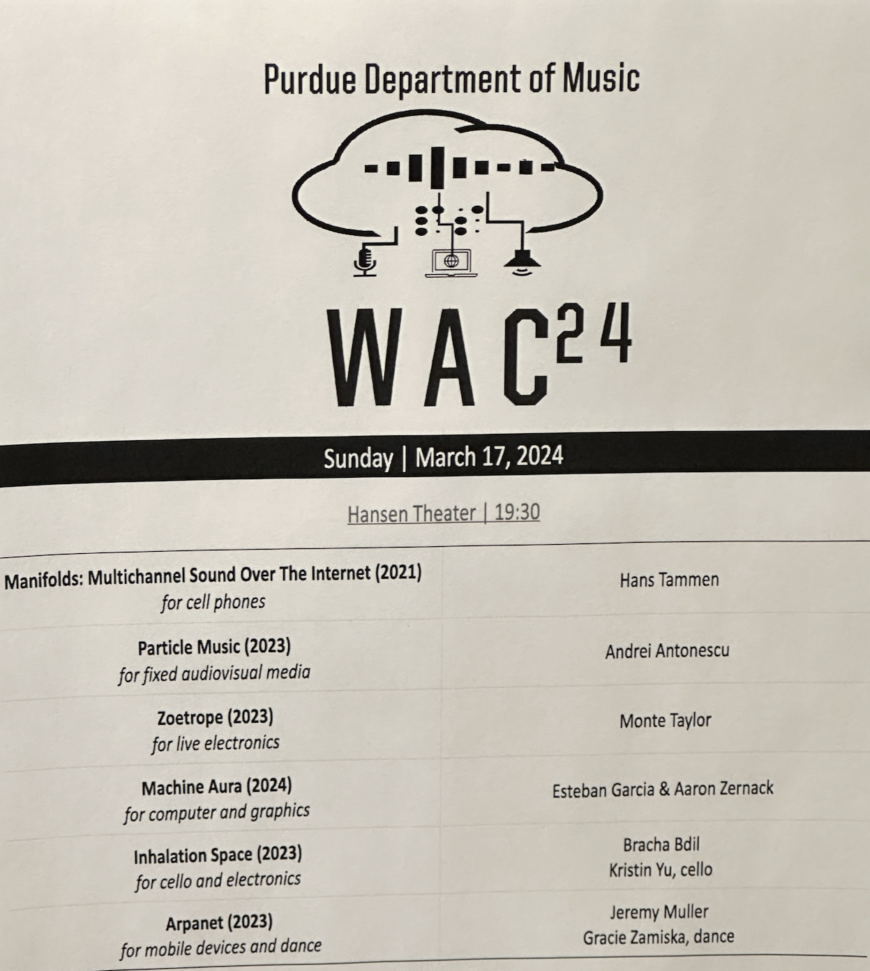 Concert Program